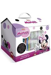 imagen Minnie Caixa com Forma de Casa com 7 Carimbos e 7 Marcadores de Multiprint 9866