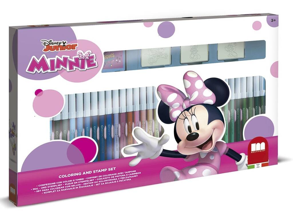 Minnie Mouse Conjunto de Carimbos e Marcadores Multiprint 57866