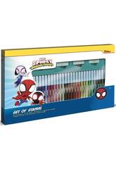 Spidey and His Superteam Set de tampons et marqueurs Multiprint 57135