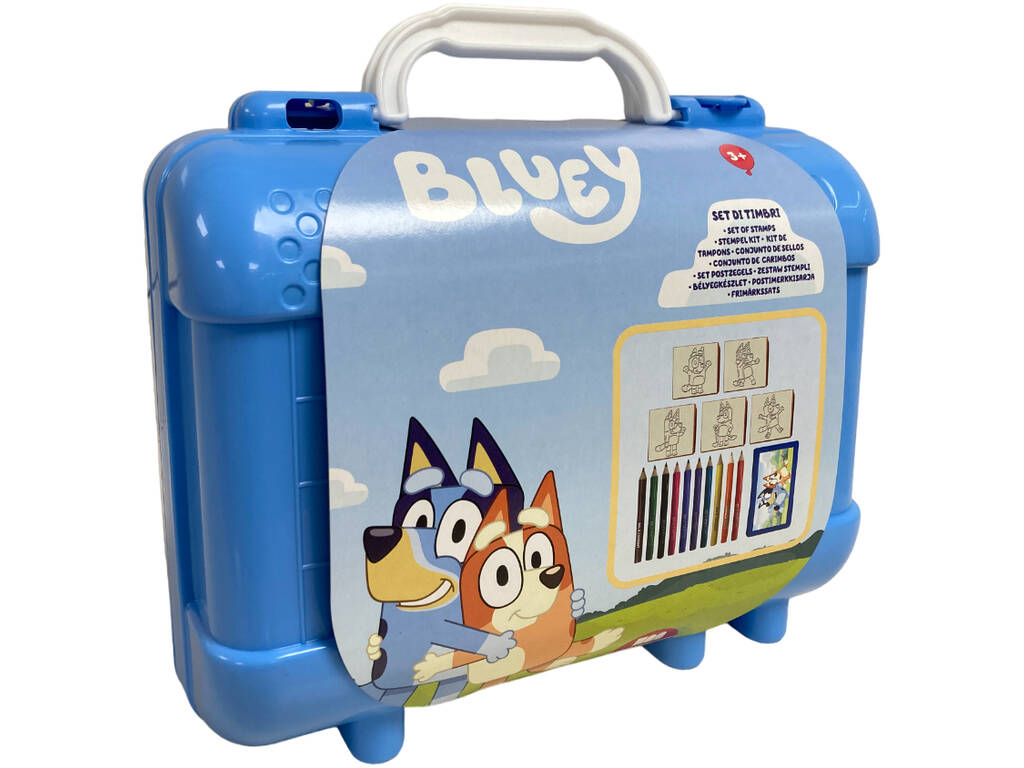 Bluey Stamp & Coloured Pencil Case Multiprint 42120