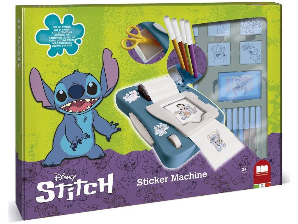 Stitch Máquina de Pegatinas, Sellos y Rotuladores Multiprint 8134