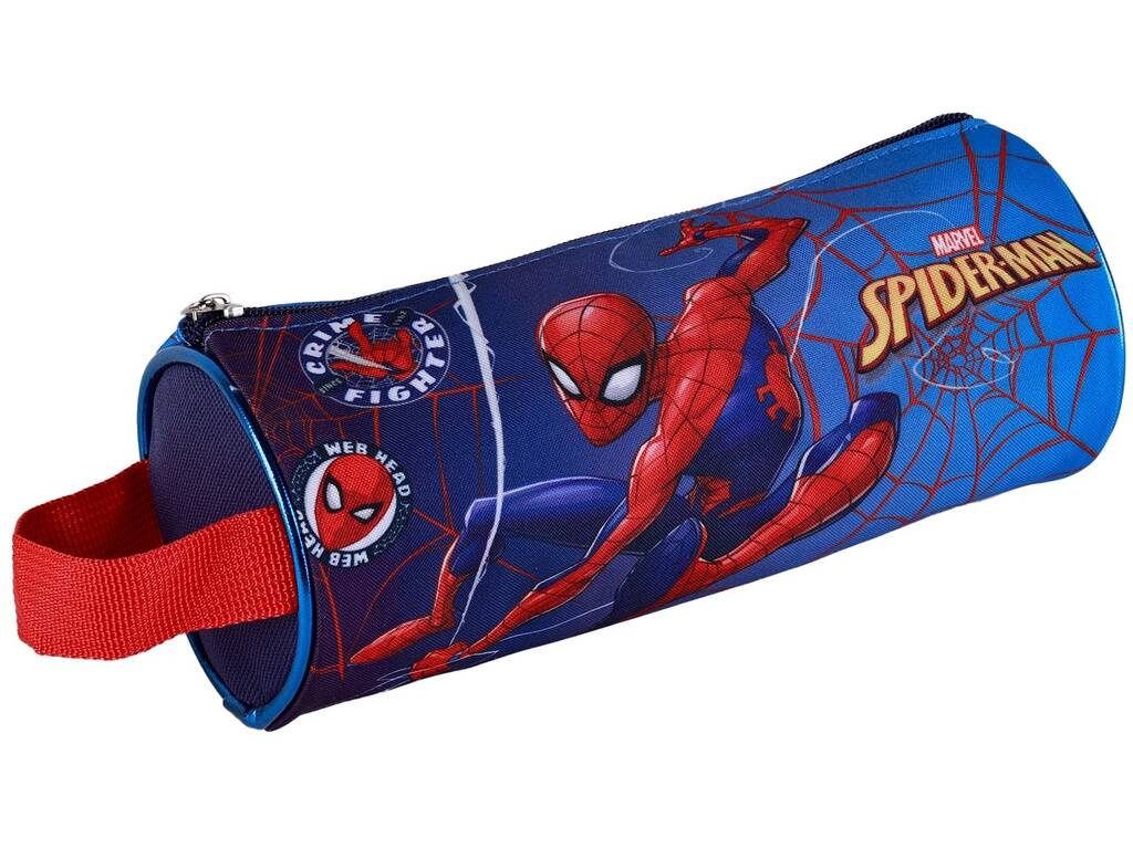 Sac à jouets rond doublé Spiderman Sac fourre-tout rond T106-132