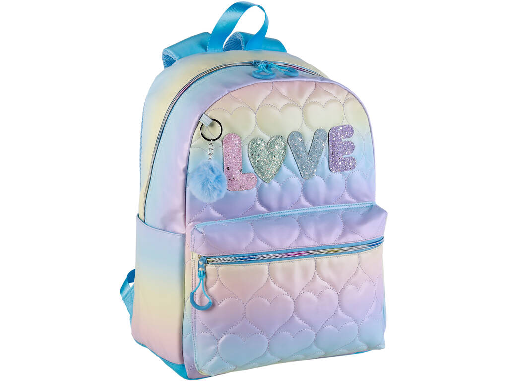 Blin Blin Love Mochila Americano con Accesorio Pom-Pom de Toybags T433-1027