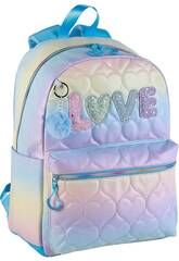 Blin Blin Love Mochila Americano con Accesorio Pom-Pom de Toybags T433-1027