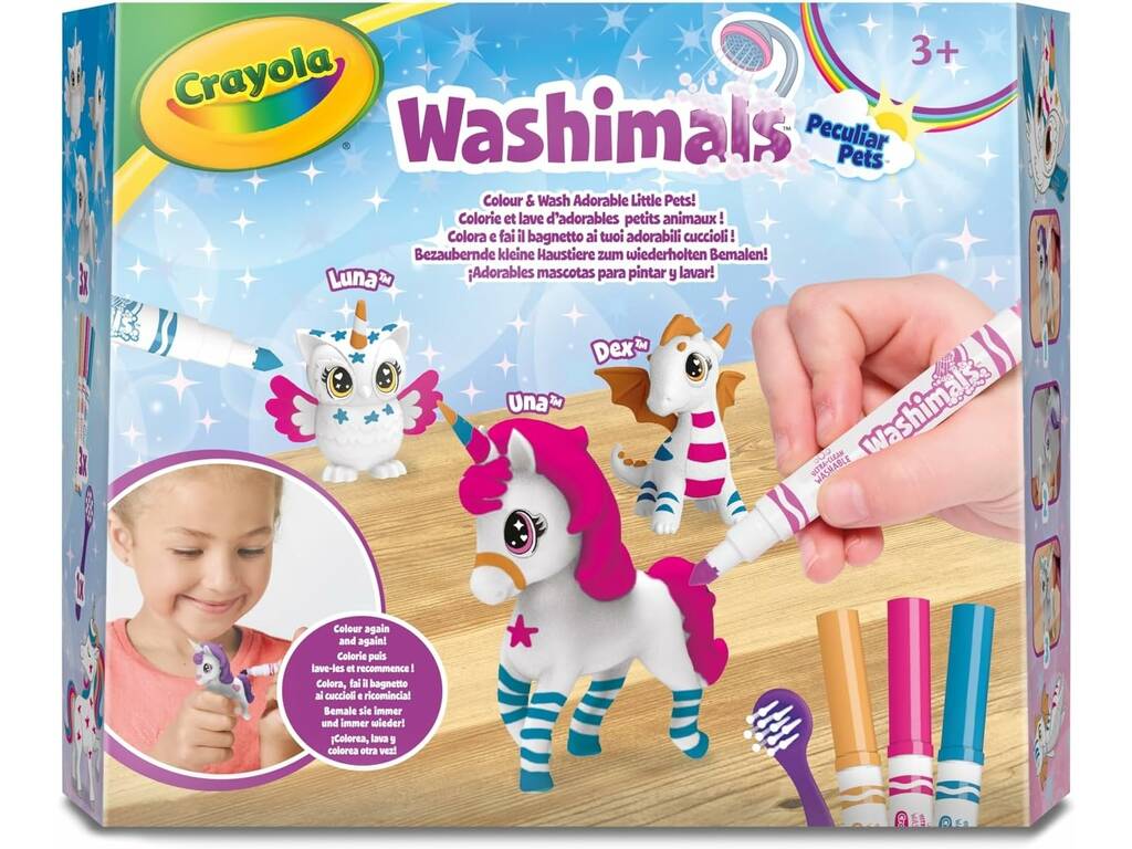 Washimals Fantastische Tiere Set 3 Haustiere Crayola 74-7700