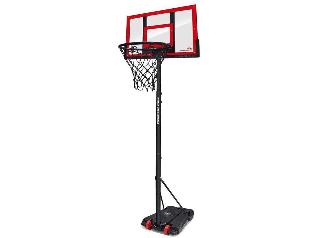 Panier de basket-ball jusqu'à 236 cm. avec ballon et gonfleur