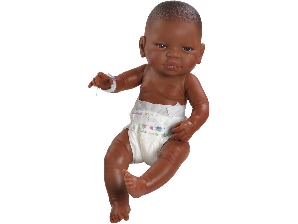 Poupée 42 Cm. Paola Reina Newborn Mulatto Baby Girl with Nappy 5050