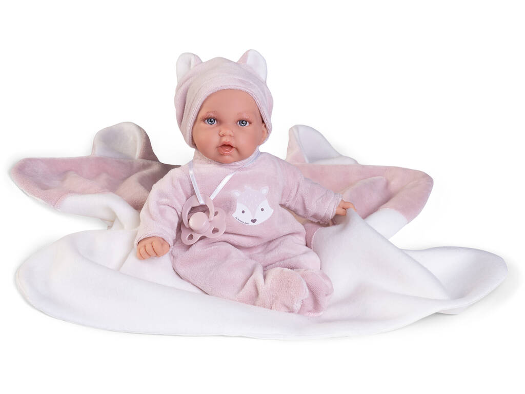 Petit Blandito Baby Doll 27 cm avec couverture Antonio Juan 12439