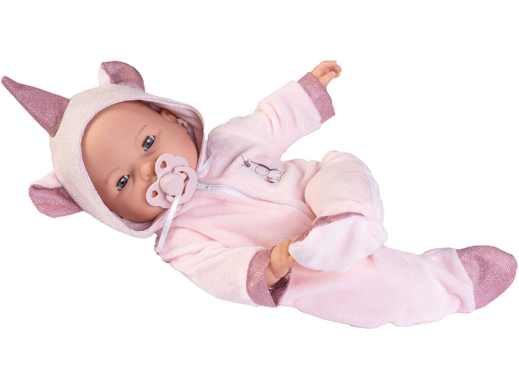 Puppe Baby Bimba Tränchen 37 cm mit Einhorn-Kostüm 14362