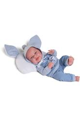 Boneco Bebé Baby Clar de 33 cm com Almofada de Orelhas Antonio Juan 60147