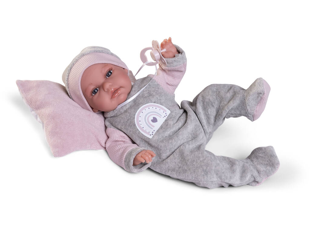 Baby Doll Baby Toneta Posturitas 34 cm avec oreiller Antonio Juan 70363