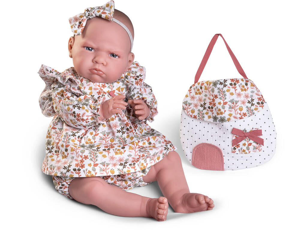 Boneca Bebé O Meu Primeiro Reborn Berta 52 cm com Bolsinha Antonio Juan 81385