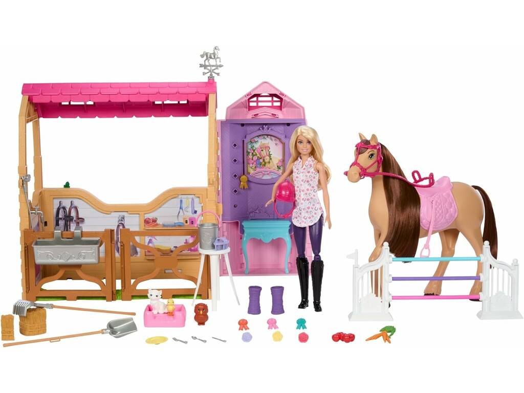 Barbie Ultimate Stable con Muñeca, Caballo y Accesorios