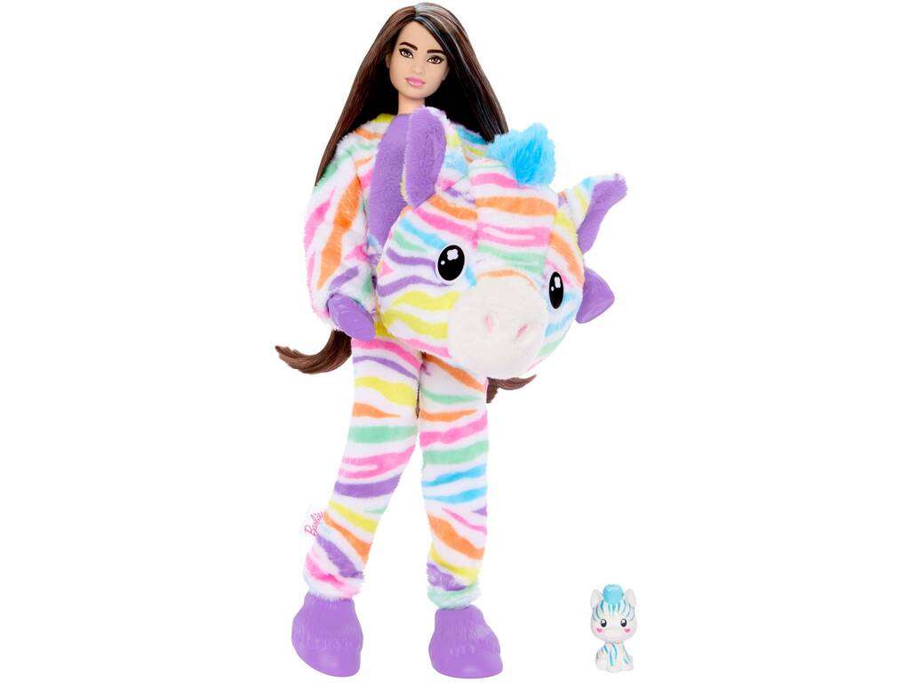 Poupée Barbie Cutie Reveal Colourful Dreams Zebra Mattel HRK39