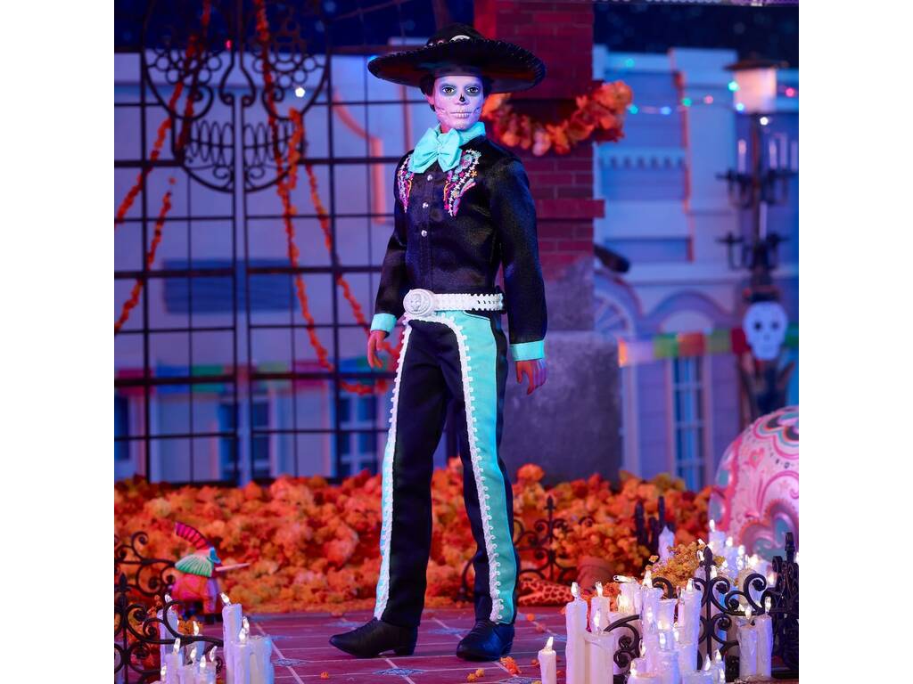 Barbie Signature Día de Muertos Muñeco Ken Edición 2024 Mattel HRM73