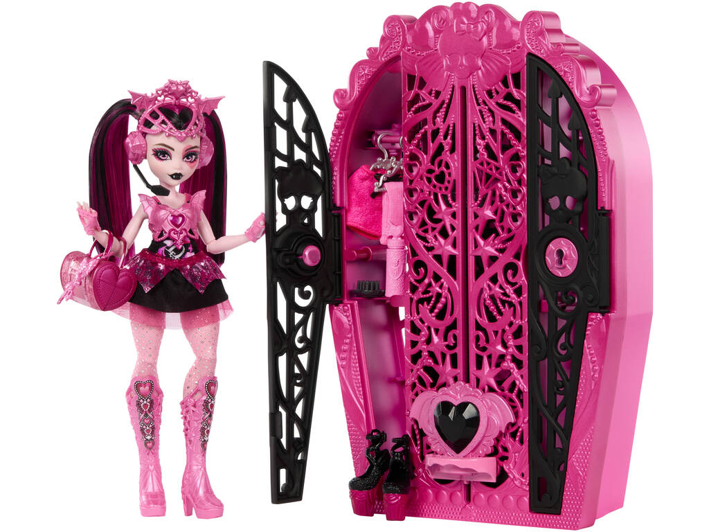 Monster High Skulltimate Secrets Poupée Draculaura avec armoire Mattel HXH84