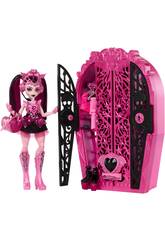 imagen Monster High Skulltimate Secrets Bambola Draculaura con guardaroba Mattel HXH84