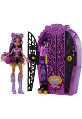 imagen Monster High Skulltimate Secrets Puppe Clawdeen Wolf mit Schrank Mattel HXH85