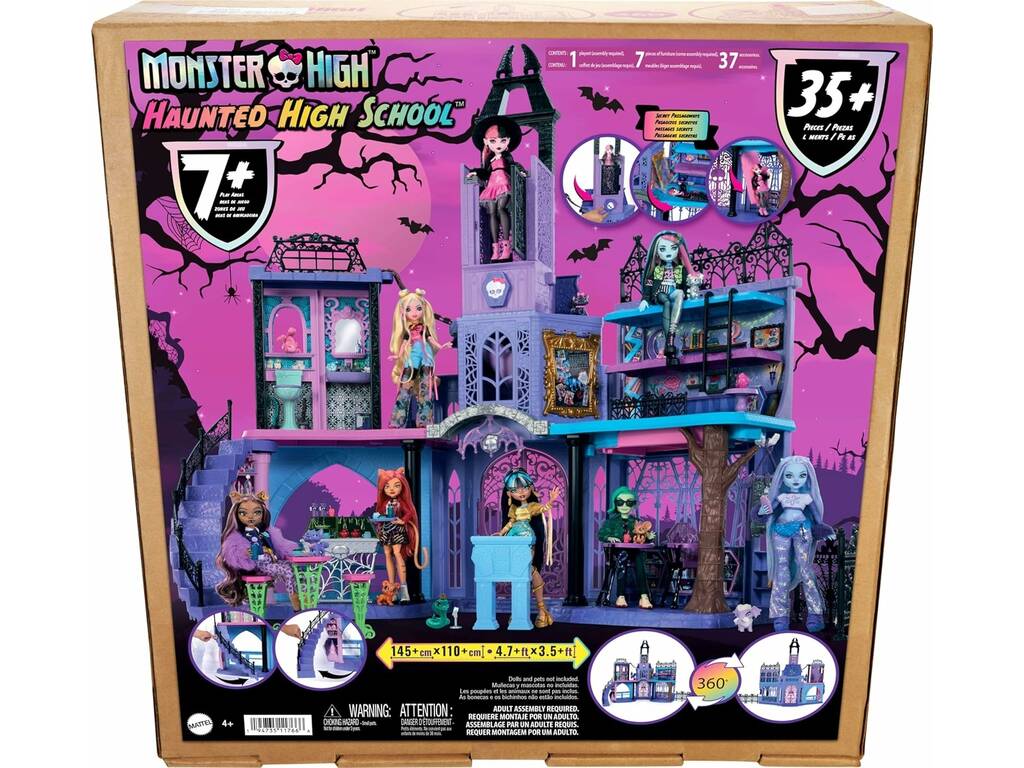 Casa delle bambole Monster High Haunted High School Mattel HLP88