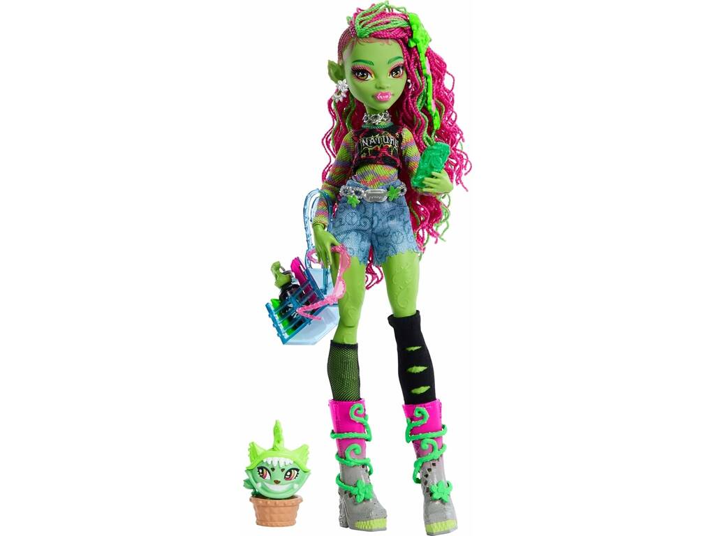 Poupée Monster High Venus McFlytrap avec Chewlian HRP81