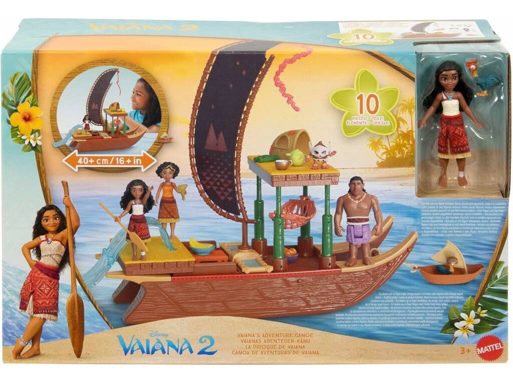 Vaiana 2 Canoa de Aventuras de Vaiana Mattel JBT78