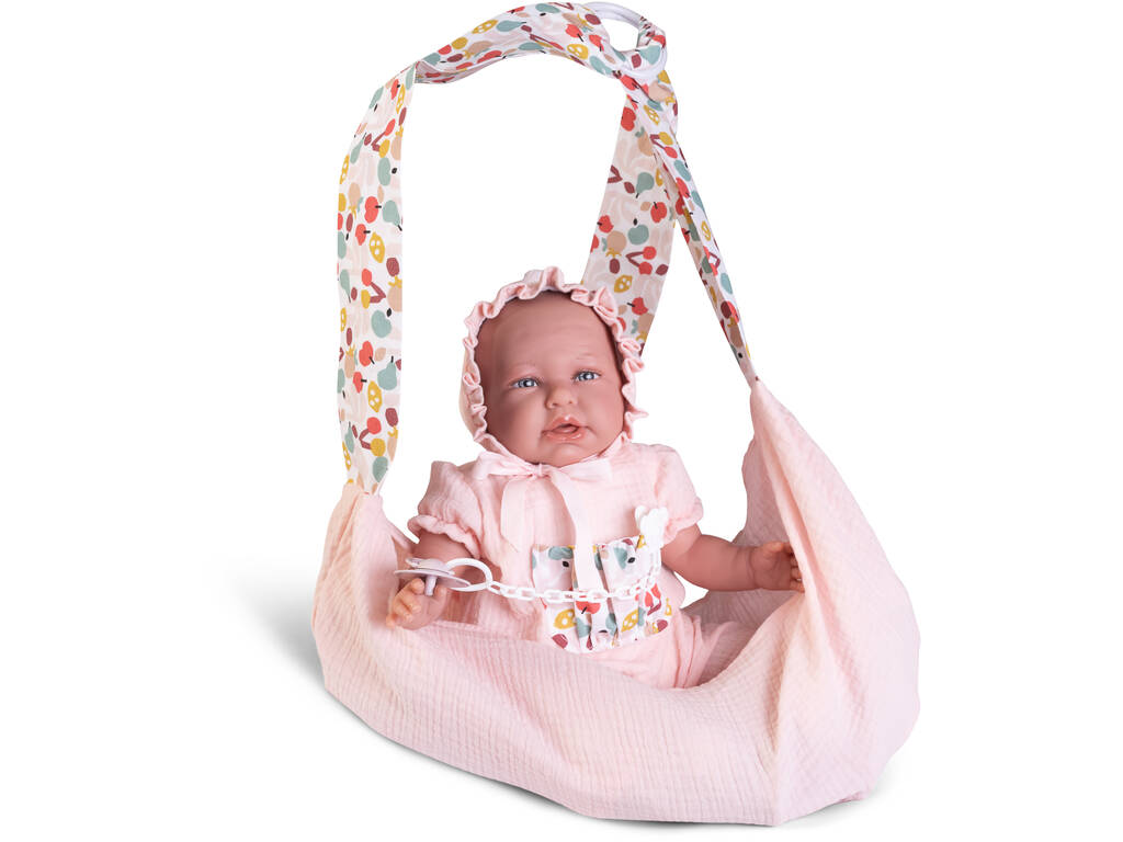 Puppe Baby Mein Erstes Reborn Daniela 52 cm mit Tragekorb Antonio Juan 81386