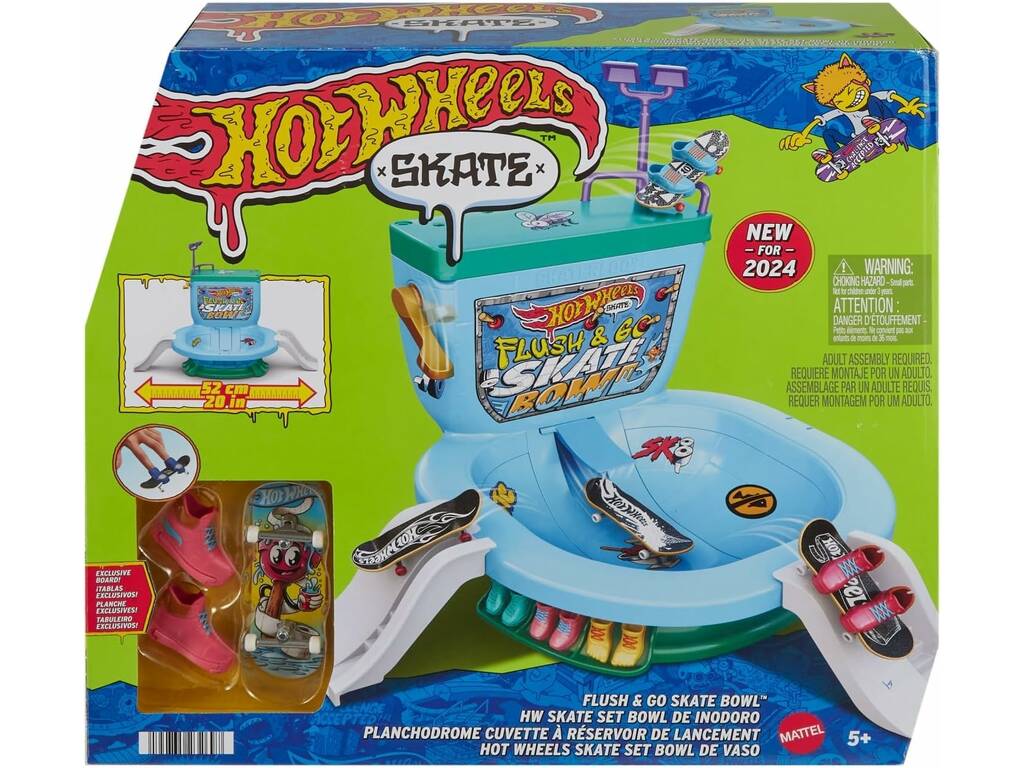 Hot Wheels Skate Pista de Patinagem Ação em Cadeia Mattel HXL16