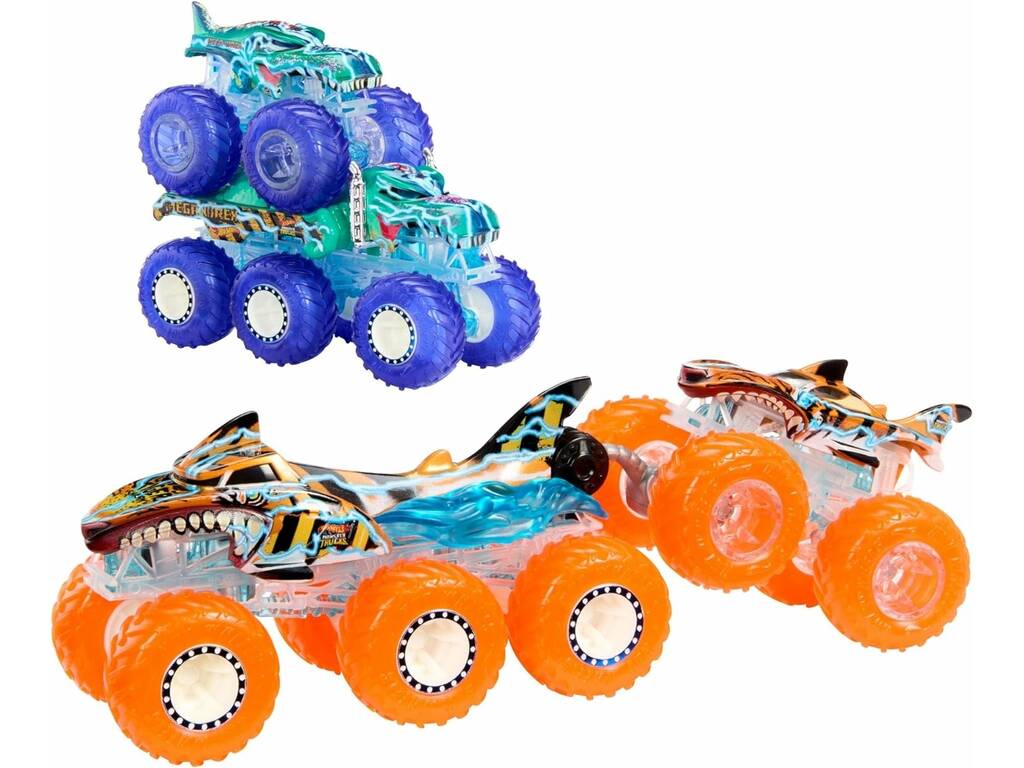 Hot Wheels Monster Trucks Multipack Camiones y Big Rings