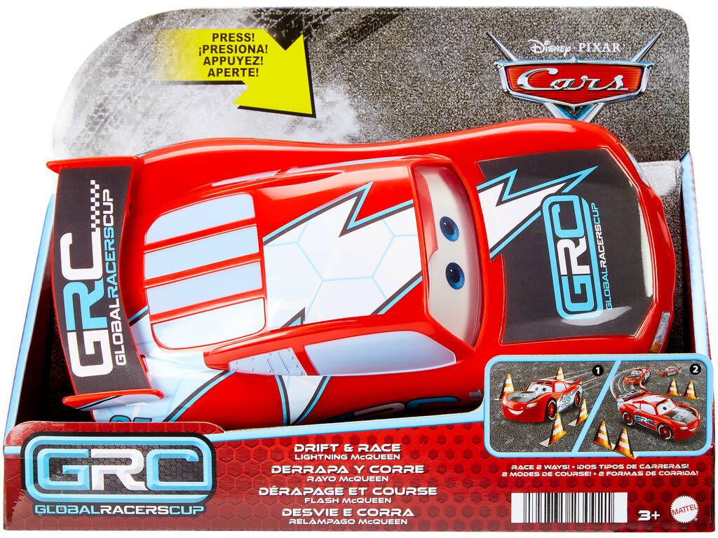 Cars GRC Rayo McQueen Derrapa y Corre Mattel HXJ34