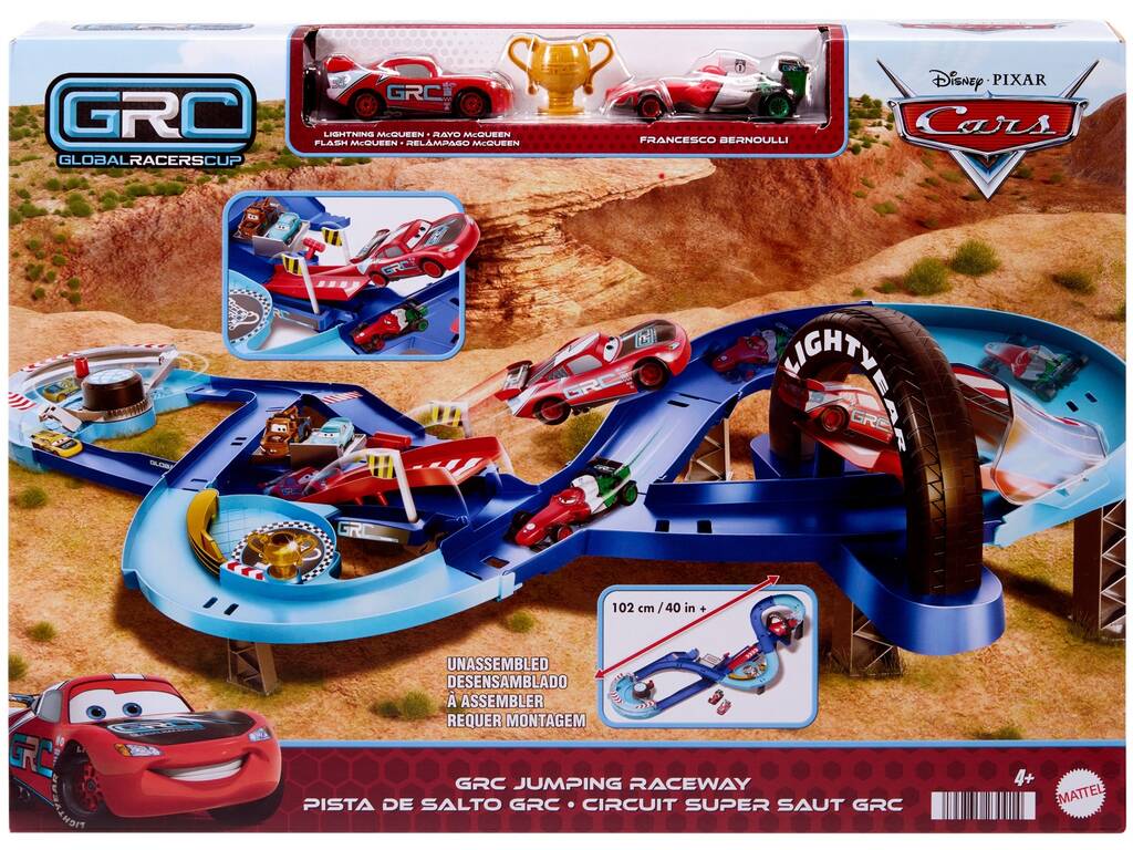 Cars Pista di Salto della Coppa del Mondo dei Piloti Mattel HXJ32