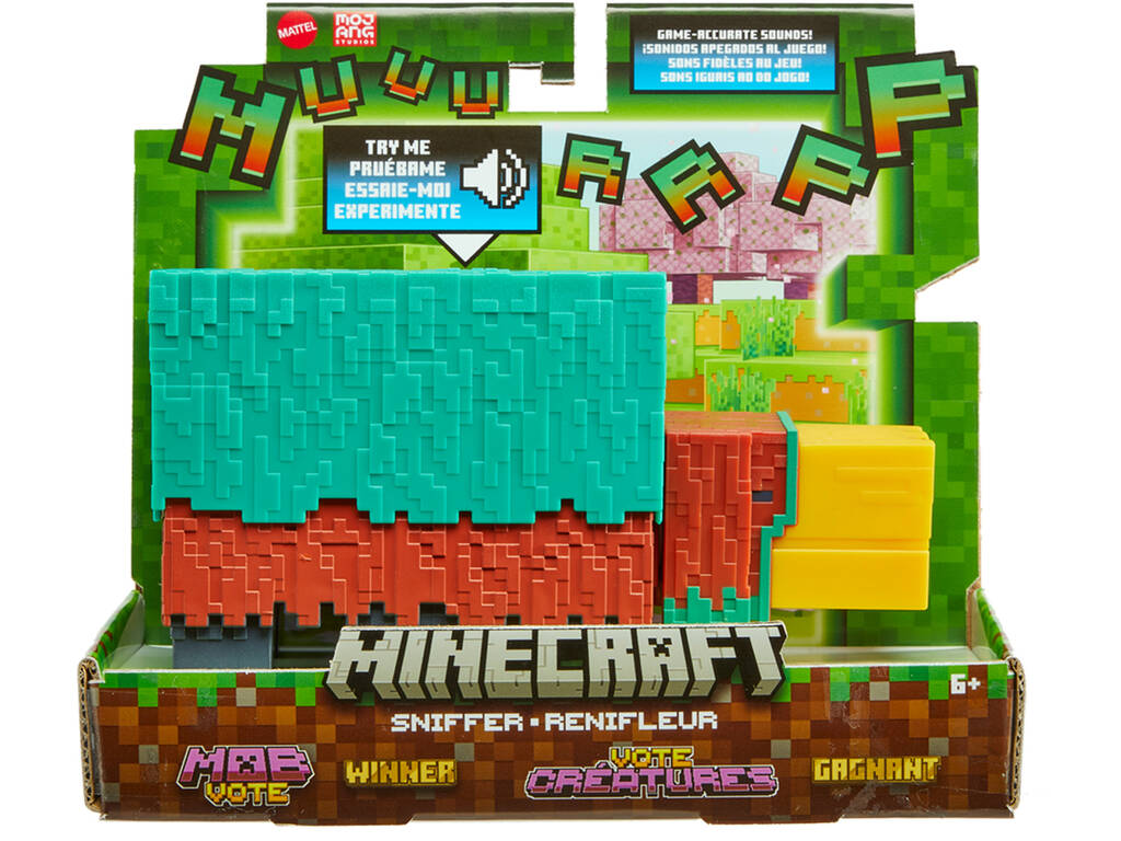 Minecraft Figura Sniffer com Sons Mattel HXM85