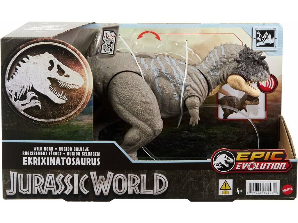 Jurassic World Roaring Wild Ekrixinatosaurus Figur Mattel HTK70