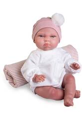 My Little Reborn Baby Doll Tufi 33 cm avec couverture Antonio Juan 82311