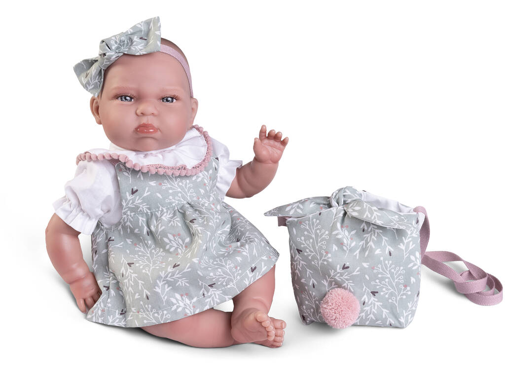 My Little Reborn Baby Doll Tufi 33 cm avec sac Antonio Juan 82312