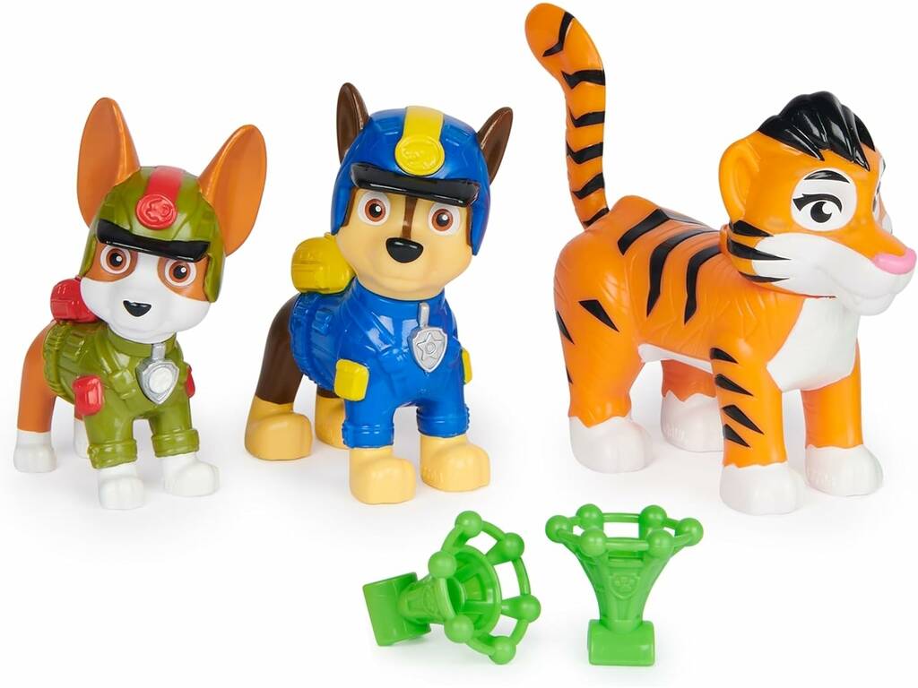 Paw Patrol Jungle Pups Figure di Chase, Tracker e Tiger Spin Master 6068629