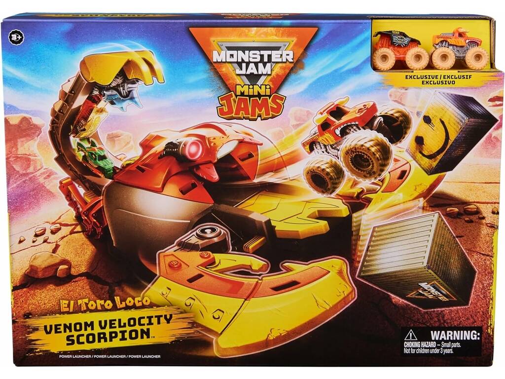 Monster Jam Mini Jams El Toro Loco Venom Velocity Scorpion Spin Master 6069752