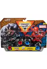 Monster Jam Marvel 2 Pack veicoli 1:64 Spiderman VS Venom Spin Master 6071942