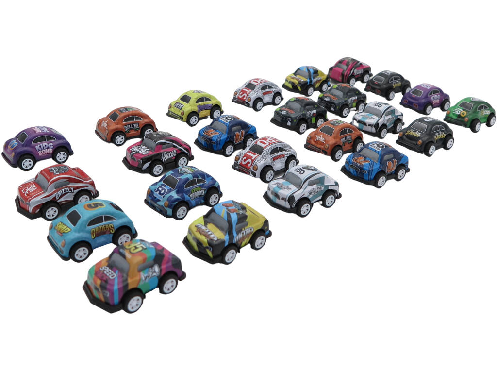 Set 24 Coches de Metal de 5.5 cm