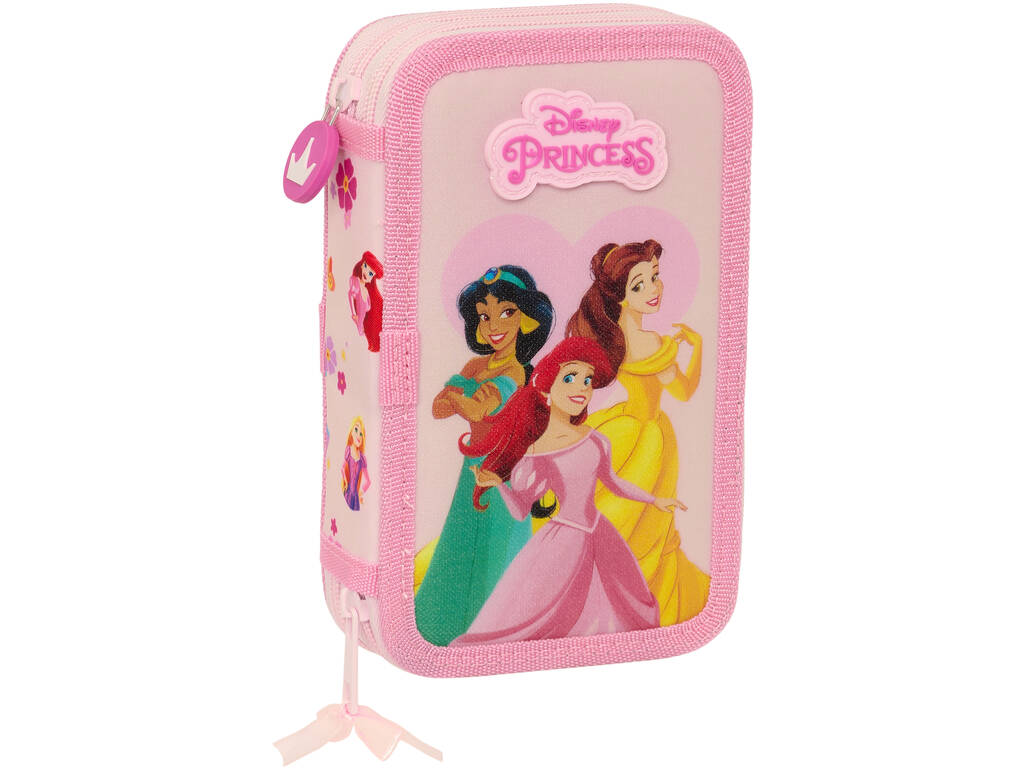 Estojo Duplo Princesas Disney Summer 28 Peças de Safta 412480854