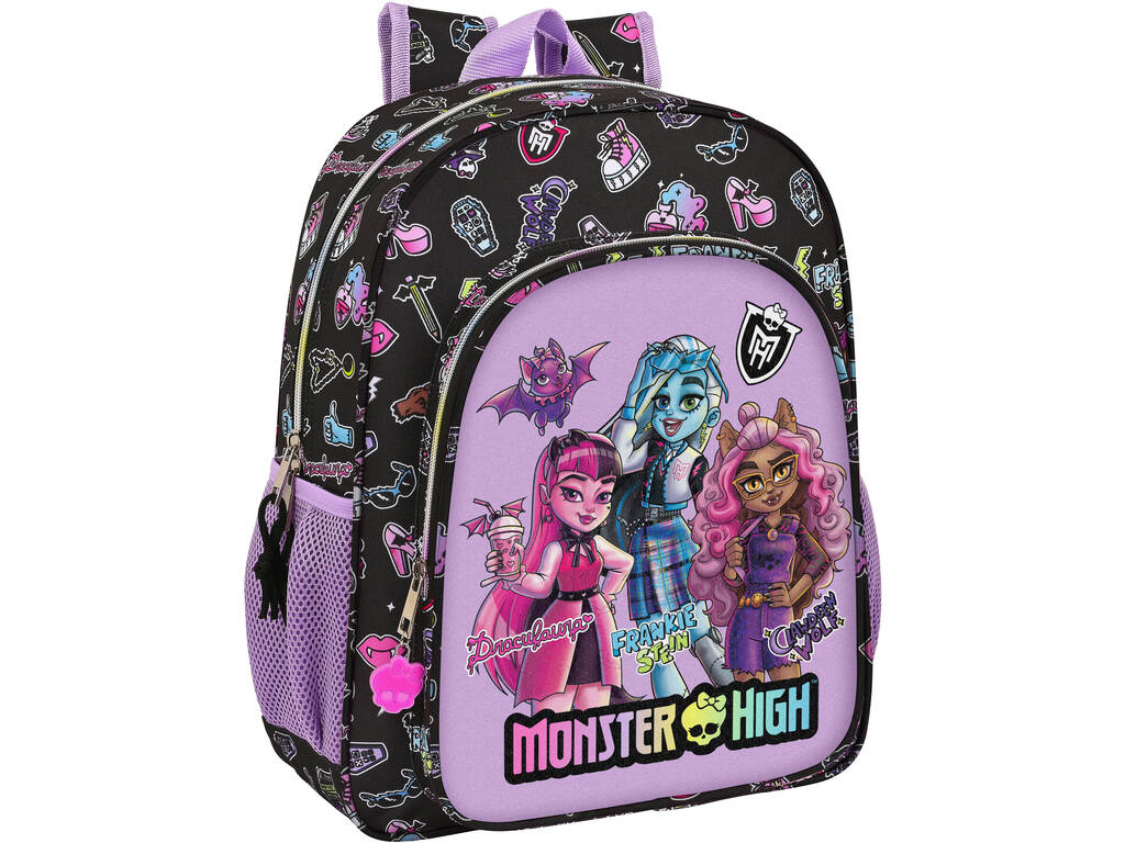 Junior-Rucksack an Rollwagen anpassbar Monster High von Safta 612398640