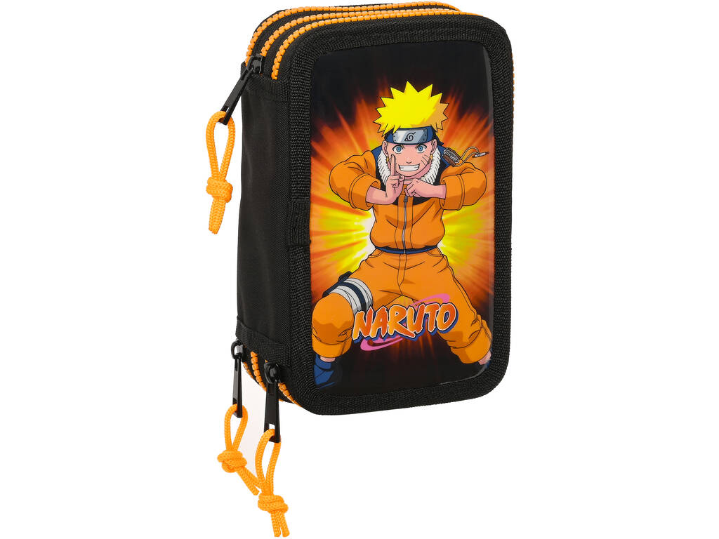 Trousse à crayons triple 36 pièces Naruto par Safta 412394857