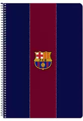 Folio-Heft mit Hartcover 80 Blätter F.C. Barcelona 1ª von Safta 512329066