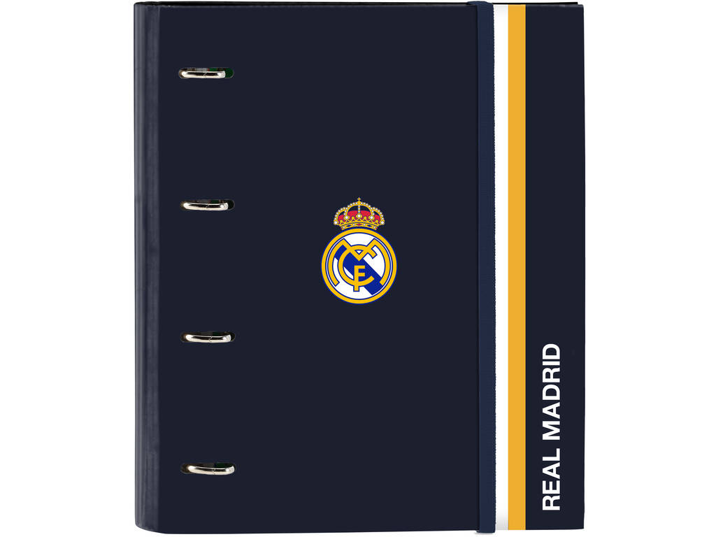 Carpeta 4 Anillas 35 mm con Recambio Real Madrid 1ª Equipación de Safta 512354666