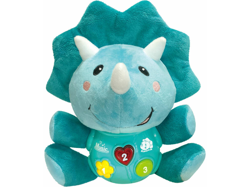 Peluche Dinosauro 17,5 cm con luci e suoni di Pelucheto SL88025