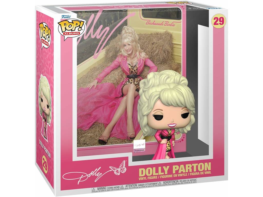 Funko Pop Albums Dolly Parton Álbum Backwoods Barbie com Figura 64040