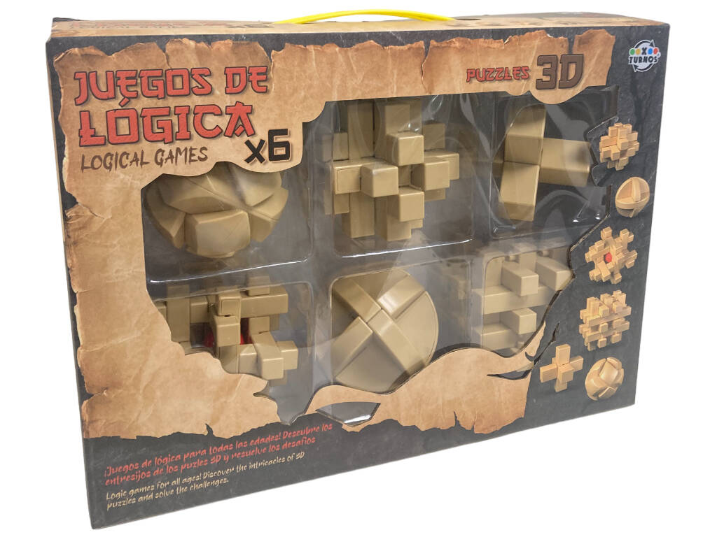 Juegos de Lógica Set 6 Puzzles 3D