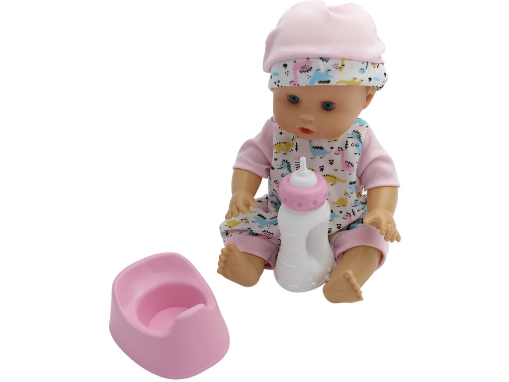 Bébé rose avec sons et accessoires