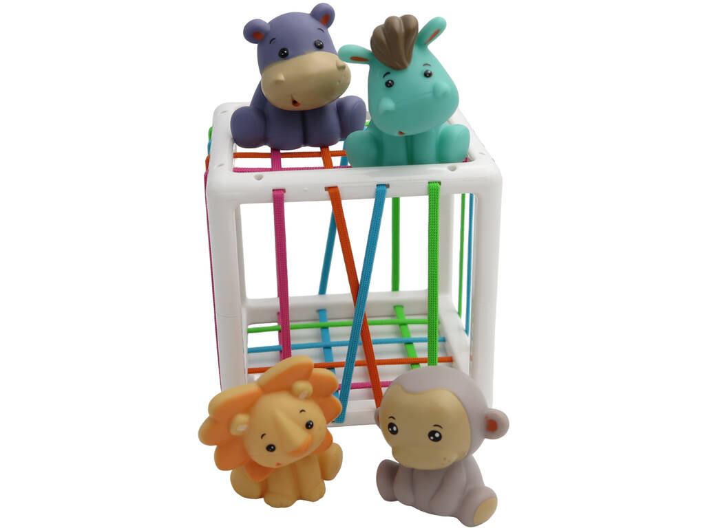 Cube élastique pour enfants Formes et couleurs des animaux