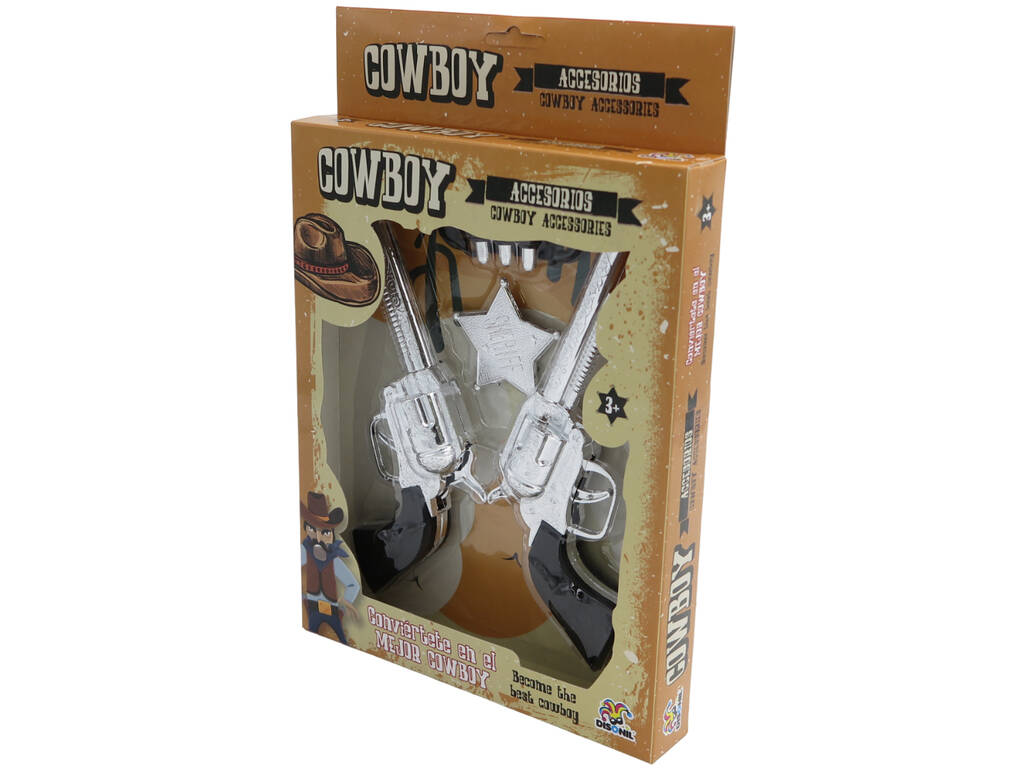 Set 2 Pistolas Cowboy con Accesorios