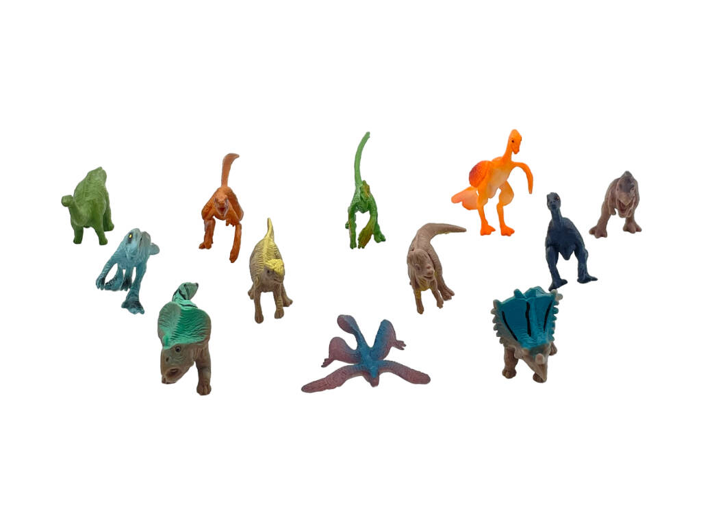 Mundo Animal Set 12 Dinosaurios Variados